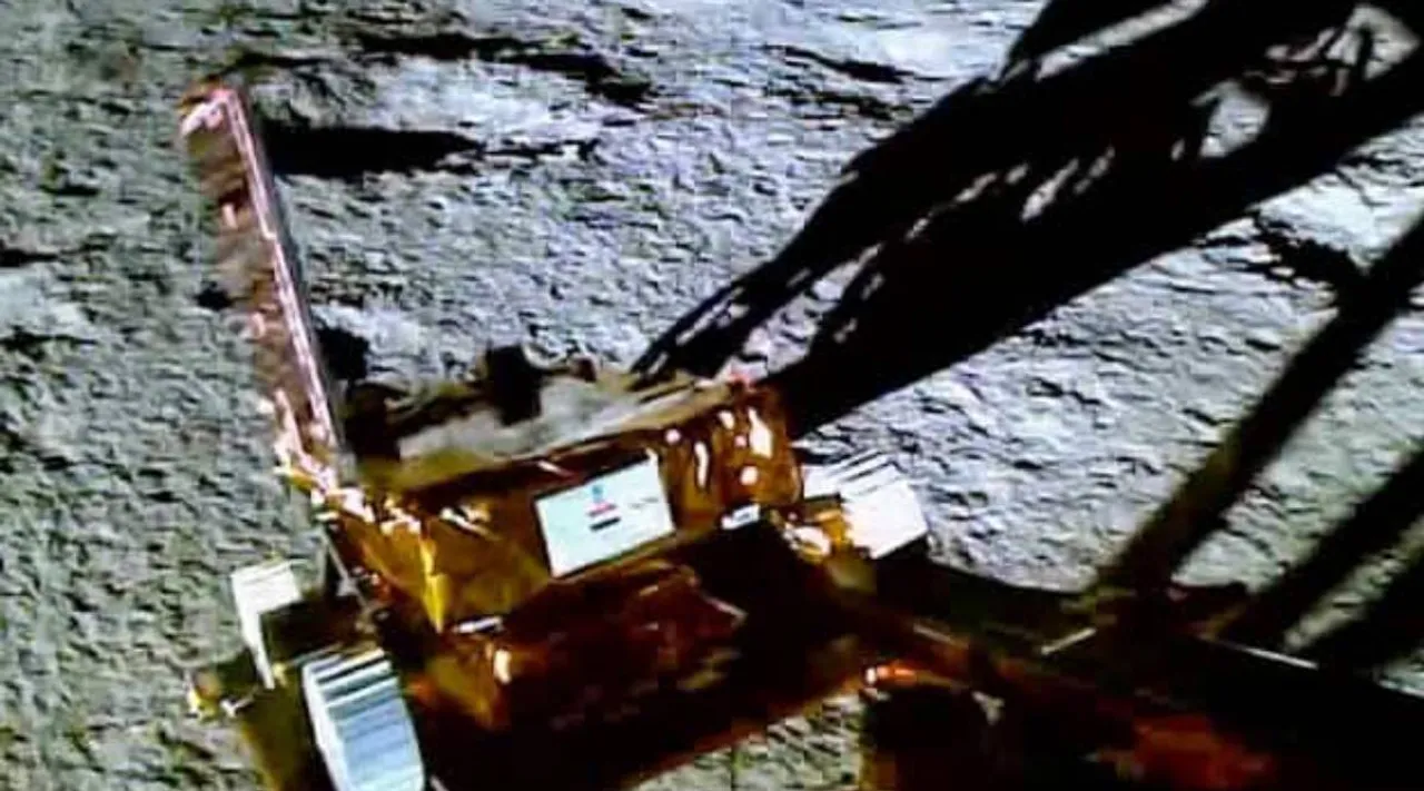 Chandrayaan-3 Rover rolls out