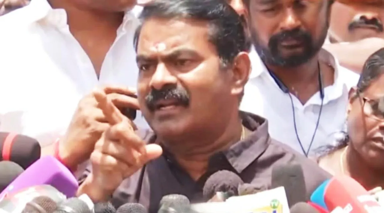 Seaman says If say Christians and Muslims are minorities I will beat by slipper, Naam Tamilar Katchi, கிறிஸ்வர்கள், இஸ்லாமியர்களை சிறுபான்மையினர் என்று சொன்னால் செருப்பால் அடிப்பேன், -சீமான் ஆவேசம், Seaman, Christians and Muslims are minorities