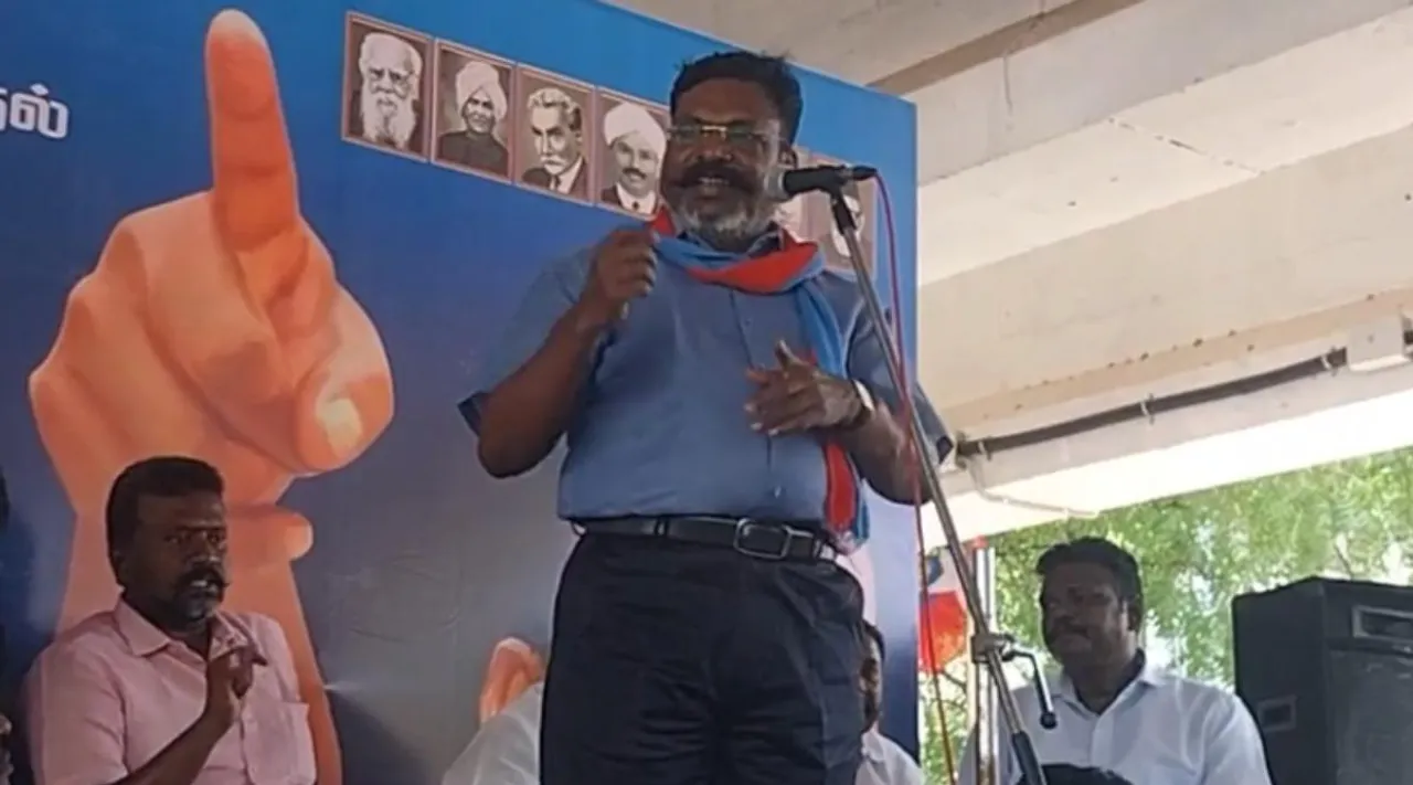 Rajinikanth, Yogi Adityanath, Thirumavalavan attacks Rajinikanth, Rajinikanth touching Yogi Adhithyanath's feets, Thirumavalavan Criticism Rajinikanth, VCK, Thirumavalavan, நடிகர் ரஜினிகாந்த், யோகி ஆதித்யநாத், விசிக, திருமாவளவன், விமர்சனம், யோகி ஆதித்யநாத் காலில் விழுந்த ரஜினி, நல்லவேளை கட்சி ஆரம்பித்து முதல்வர் ஆகவில்லை, திருமா விமர்சனம், Thirumavalavan attacks Rajinikanth for he touching Yogi Adhithyanath's feets