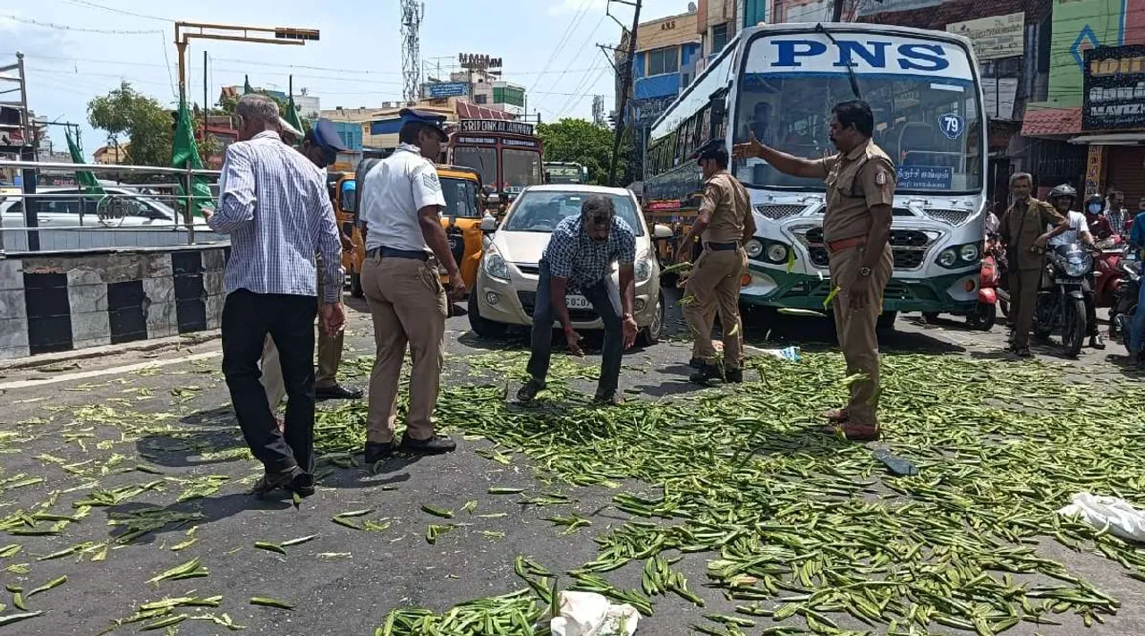 Trichy: Okra price fall, farmers protest Tamil News