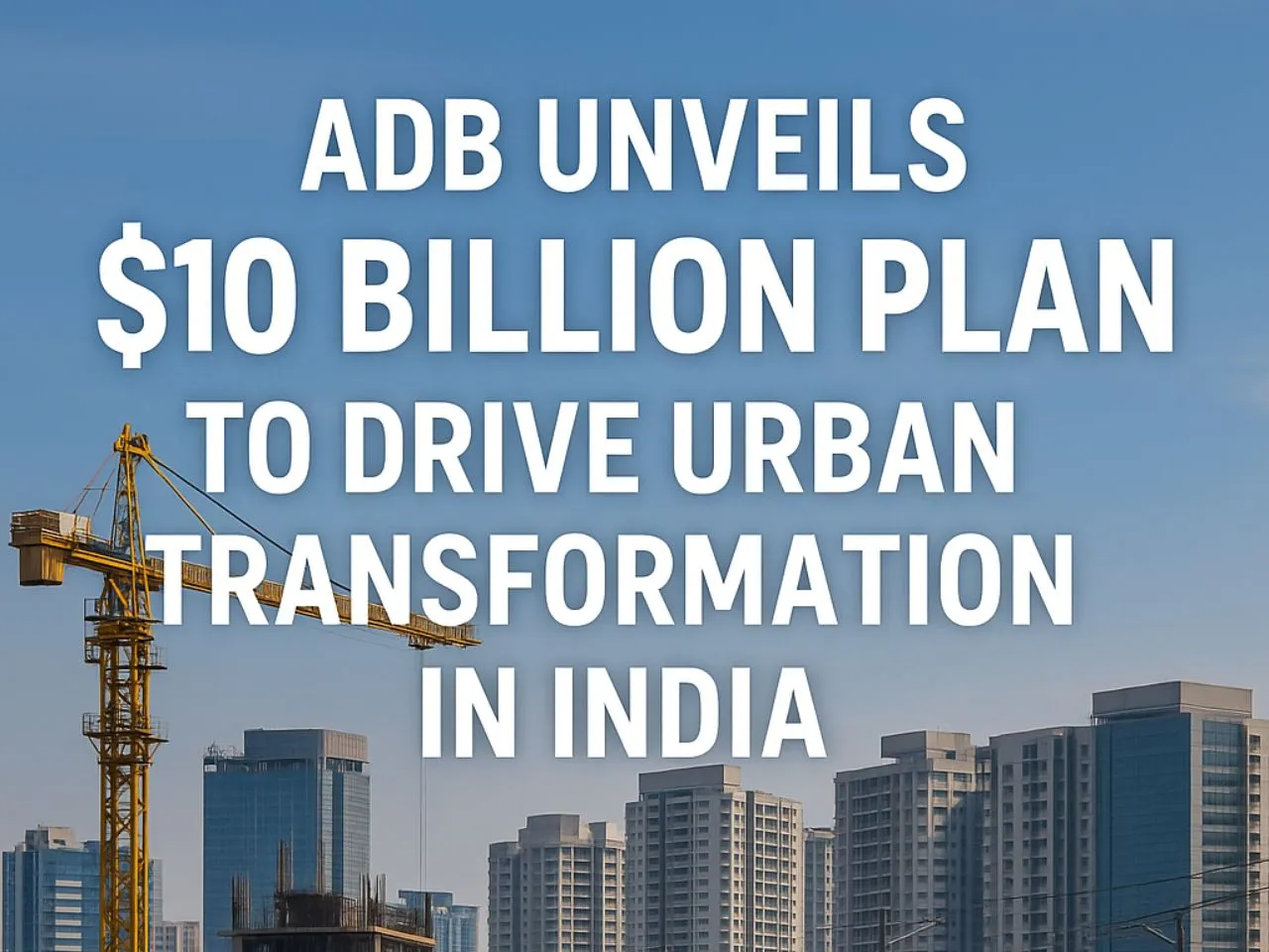 Can $10 Billion Fuel India’s Urban Revolution? ADB Backs India's Vision