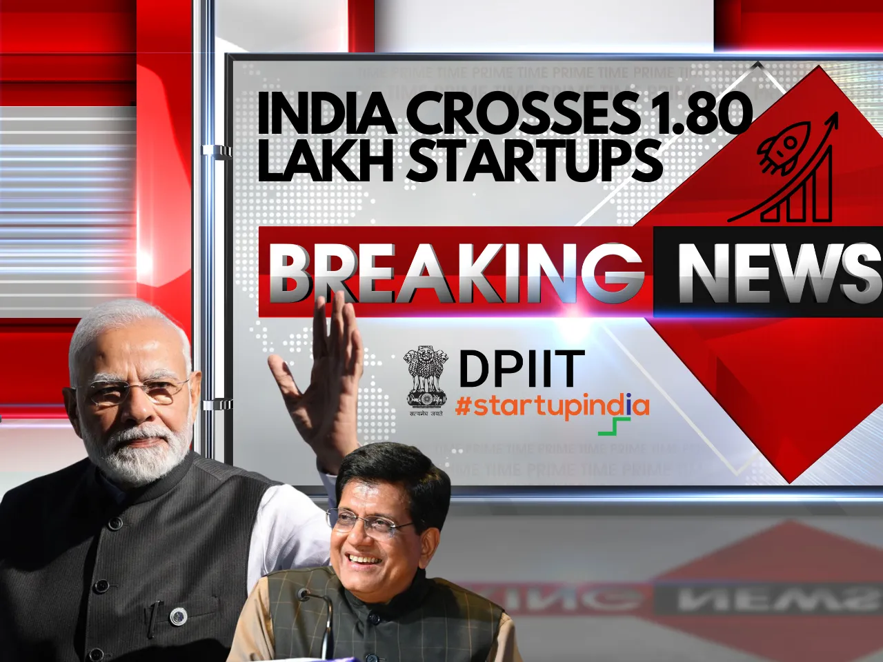 India Crosses 1.80 Lakh Startups