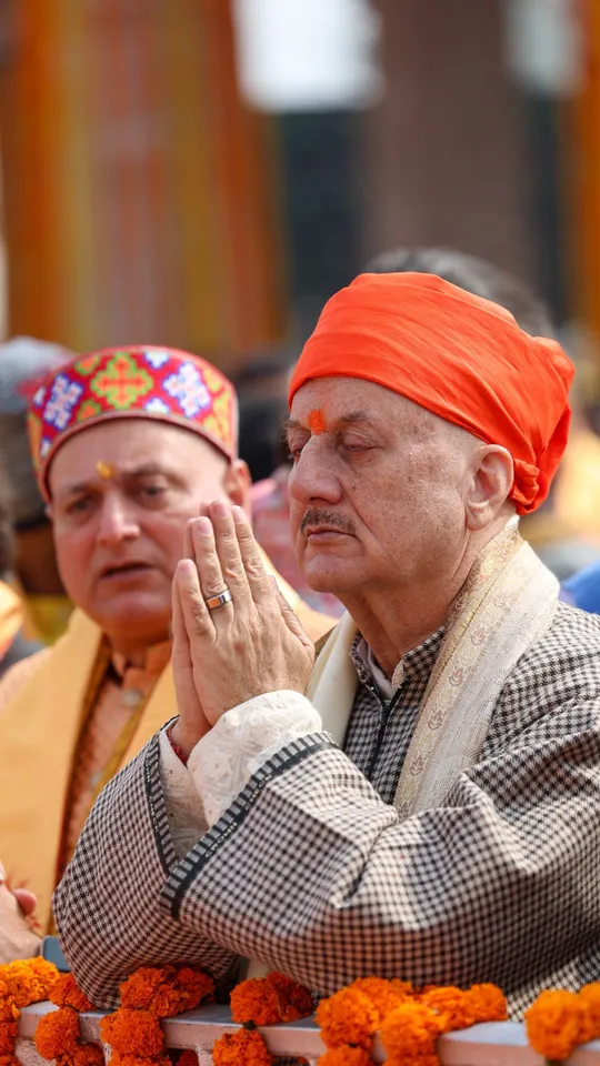 Anupam Kher At Ayodhya