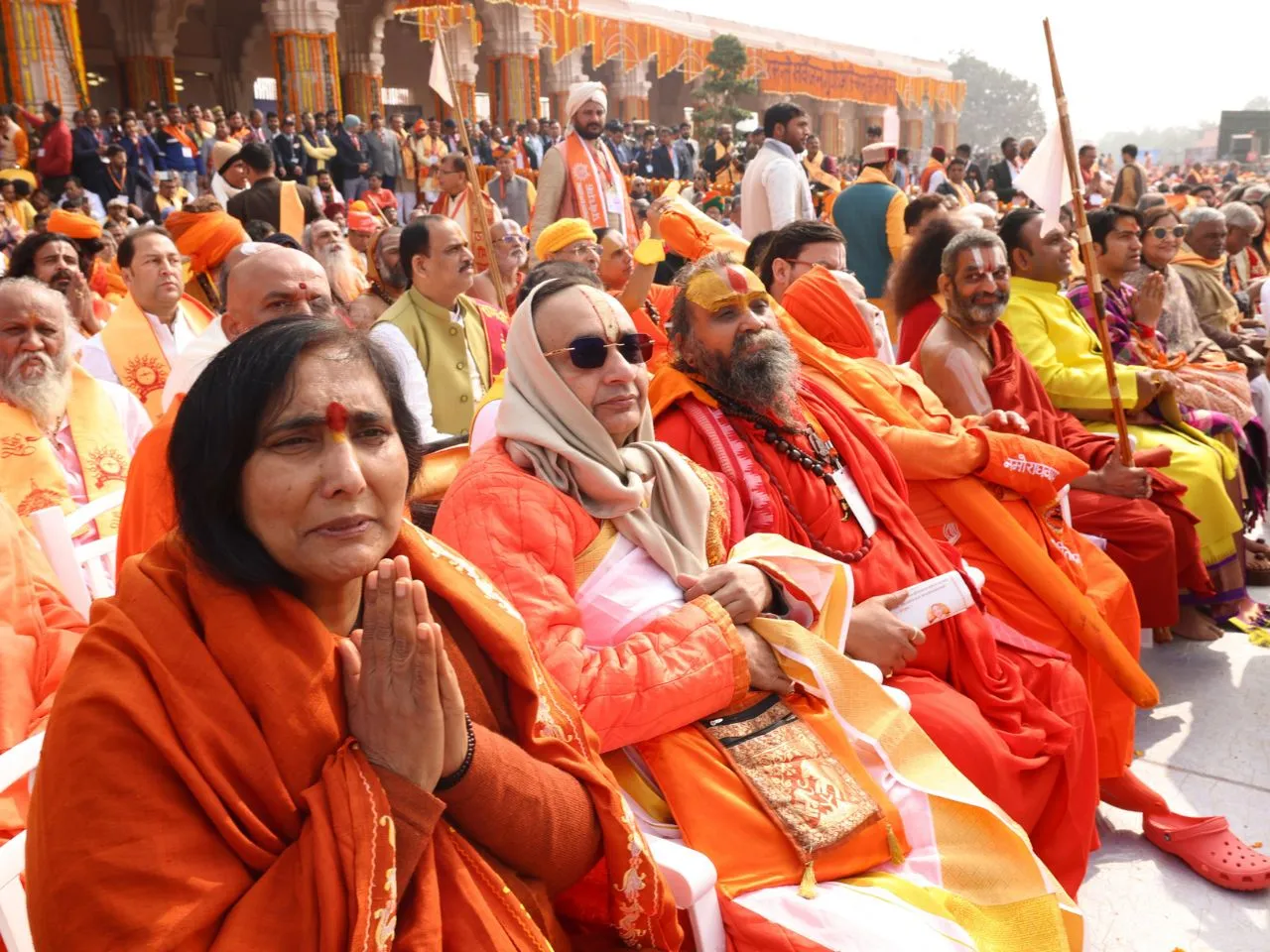 Sadhvi rithambara at Ram Mandir