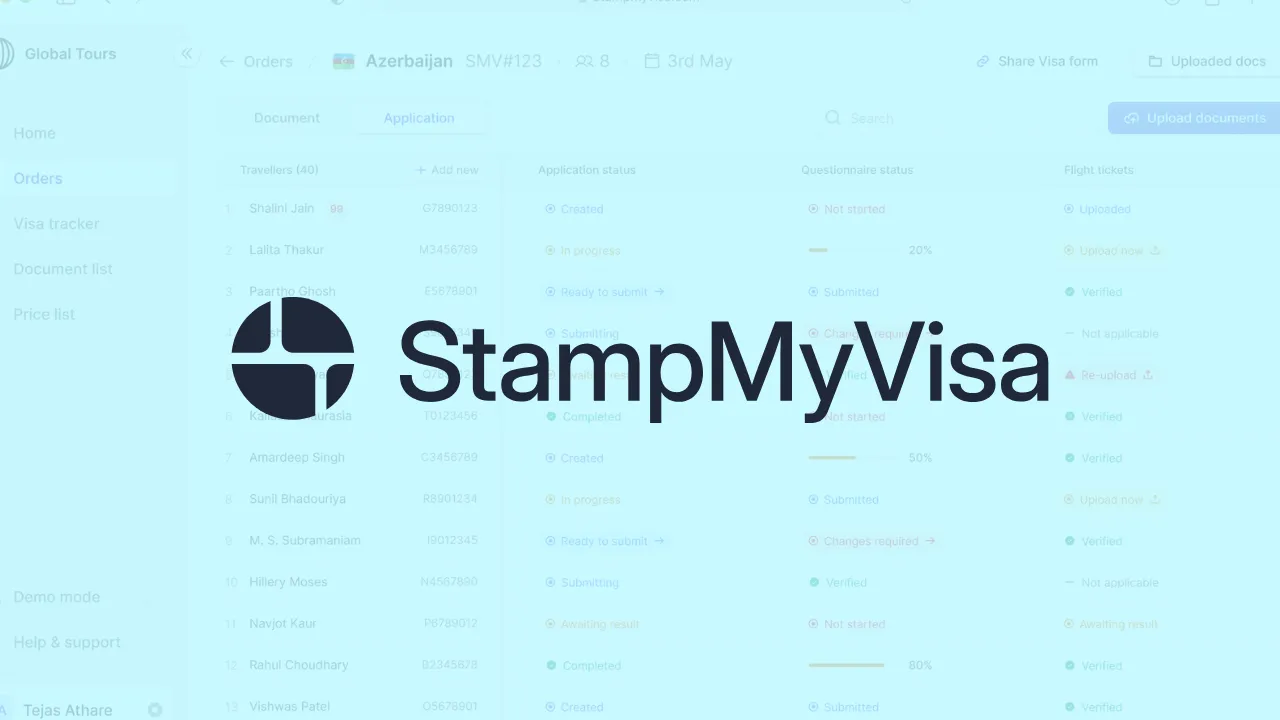 B2B Visa Startup StampMyVisa Raises Funding from Unicorn India Ventures