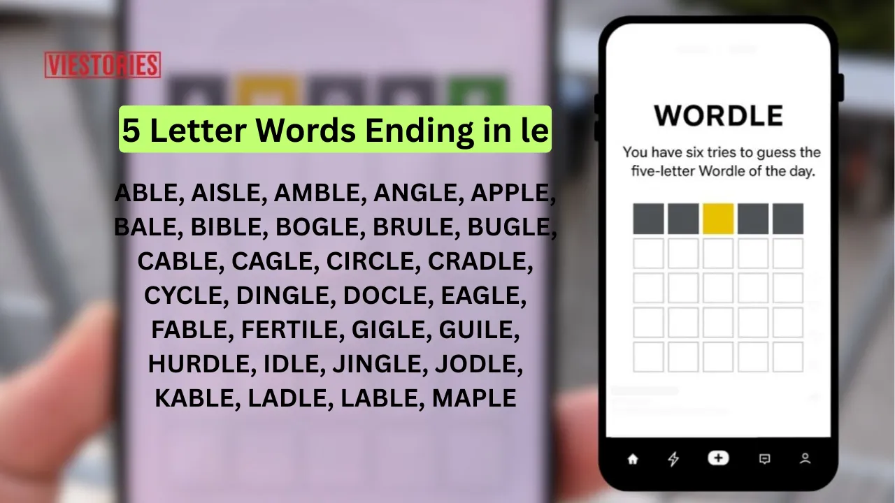 5 Letter Words Ending in le
