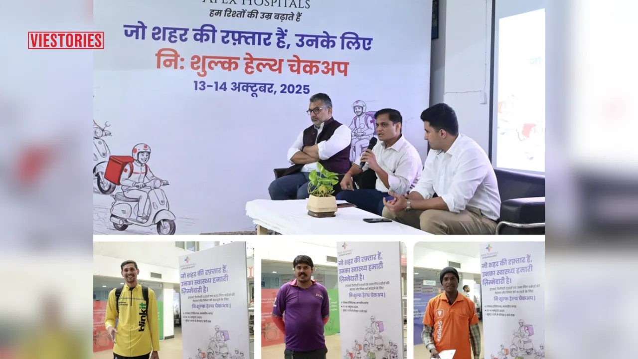 Over 550 Riders Benefit from Apex Hospitals' Shahar Ki Raftar Diwali Health Checkup
