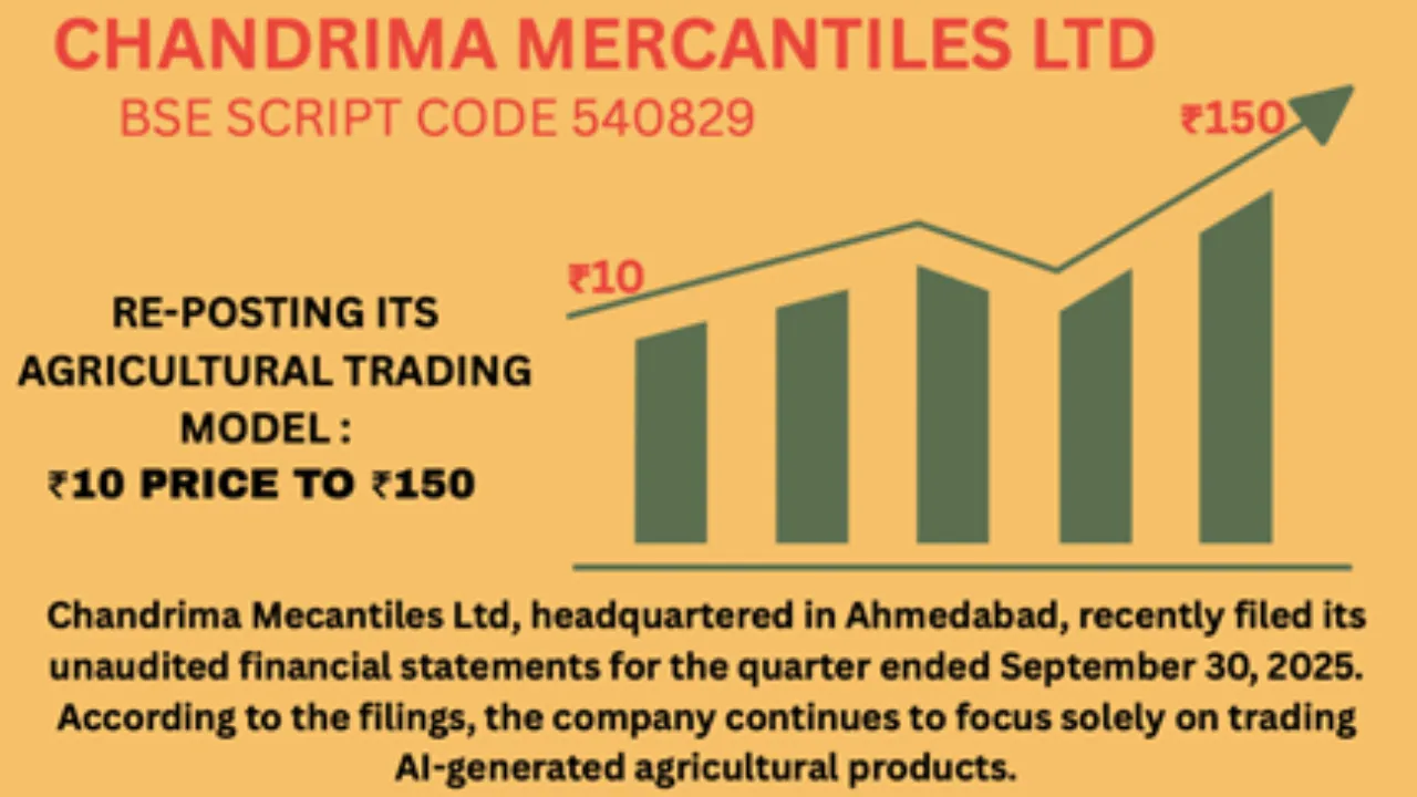 At ₹12, Chandrima Mercantiles Ltd (540829) Gains Momentum as Analysts Predict a Climb to ₹150
