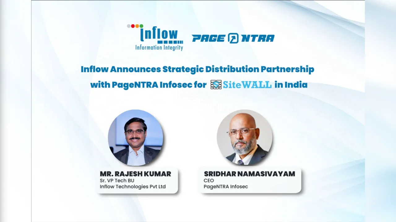Inflow Technologies Announces Strategic Distribution Partnership with PageNTRA Infosec for SiteWALL WAF in India