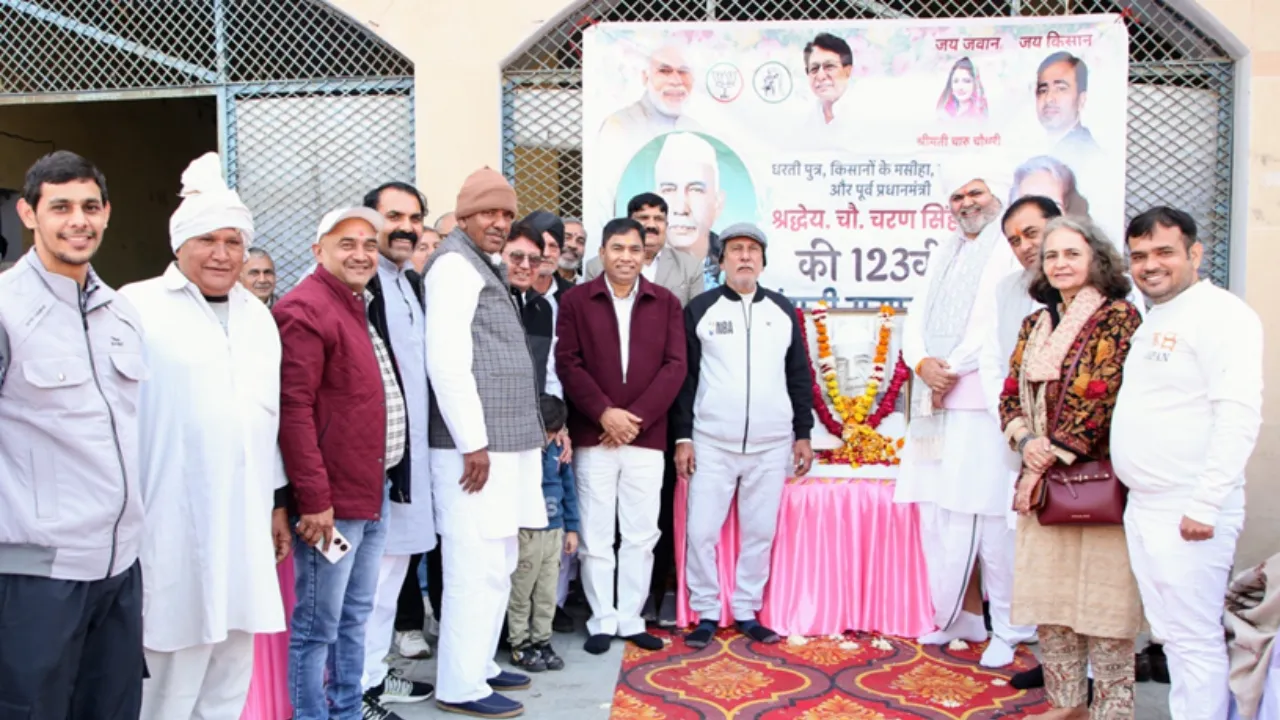 Tributes paid to former PM Charan Singh on his birth anniversary in Delhi