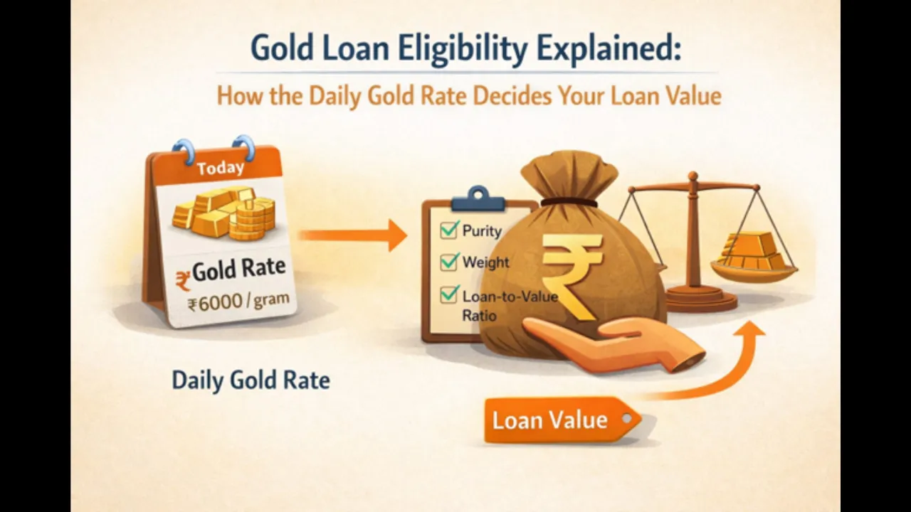 Gold Loan Eligibility Explained How the Daily Gold Rate Decides Your Loan Value
