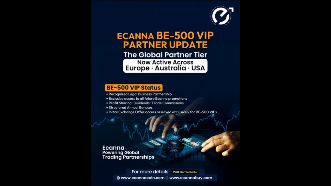 ECanna Announces BE-500 VIP Partner Program to Drive Global Expansion