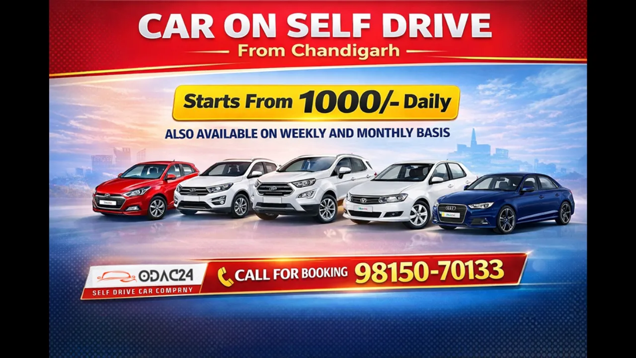 Rent Self Drive Cars in Chandigarh Without Driver – Easy Booking & Flexible Plans