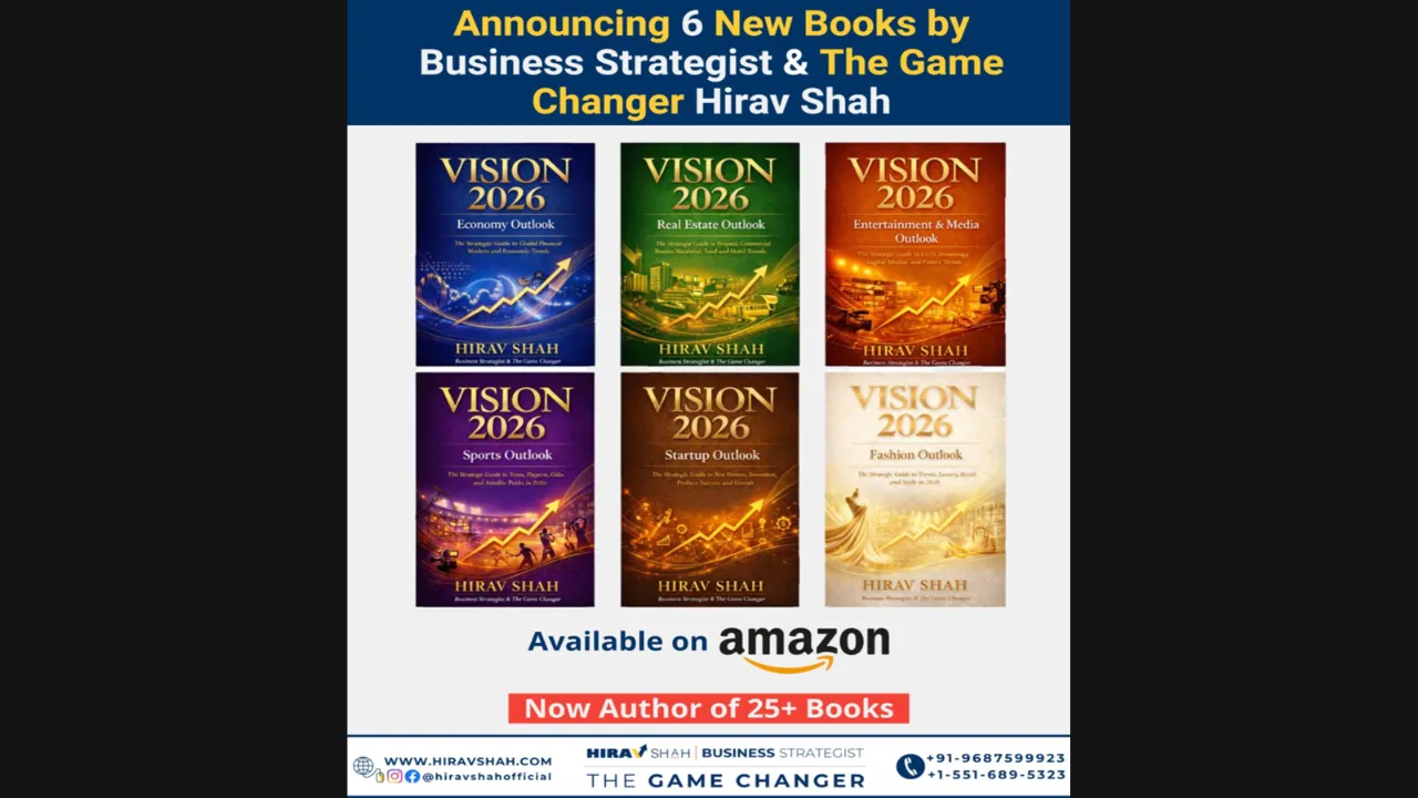 Global Business Strategist Hirav Shah Launches Vision 2026 — Six Amazon Books