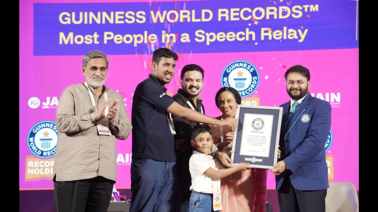 Jain University’s Summit of Future Sets Guinness World Record; 401-Speaker Relay Creates History