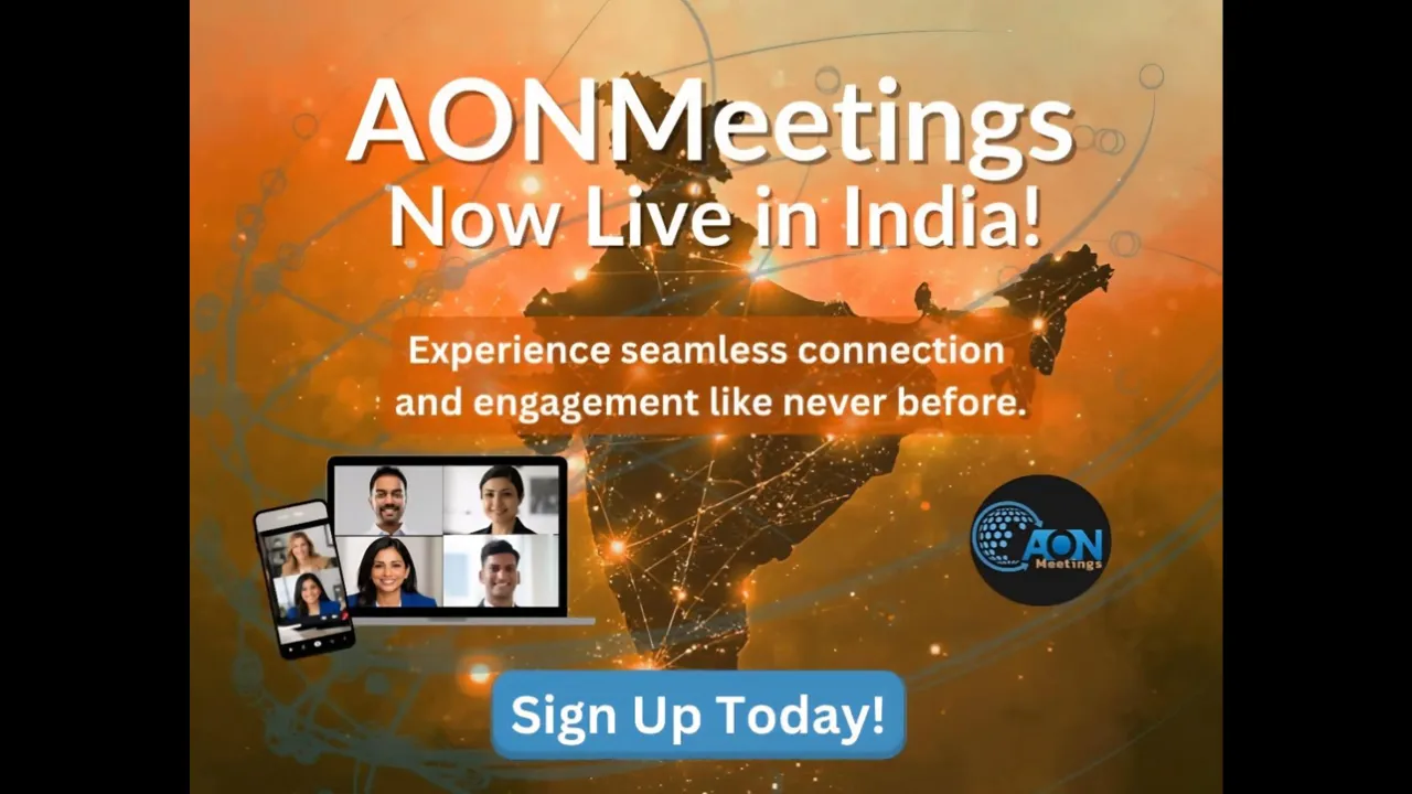 AONMeetings Launches India Operations, Six Businesses Evaluating Including $10 Billion Enterprise