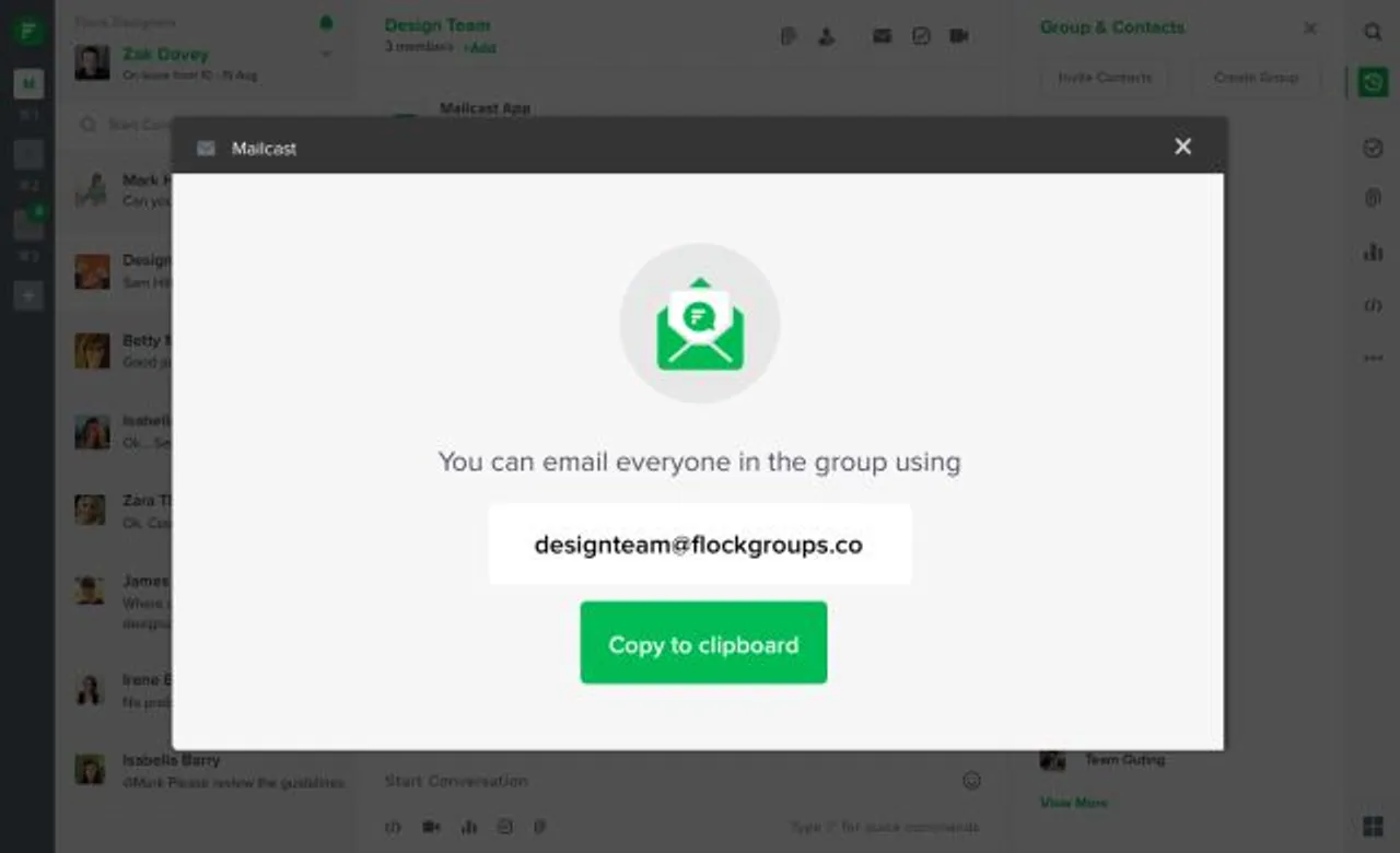 Mailcast Flock