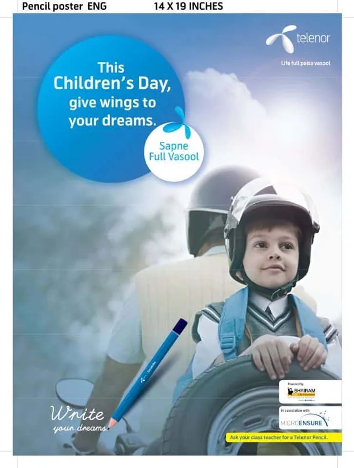Pencil poster Telenor