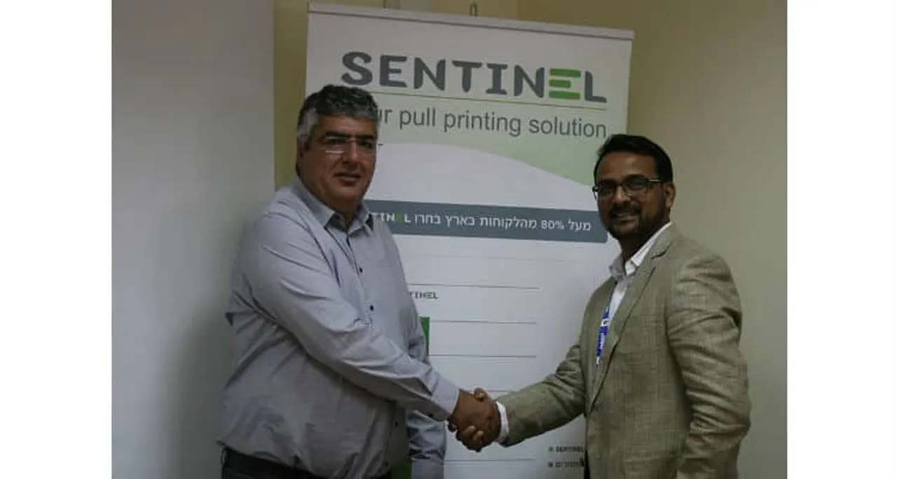 Mr Belal Lehwany founder and CEO ePper Ltd with Mr Manish Garg Chief Executive MPS WeP Solutions Ltd
