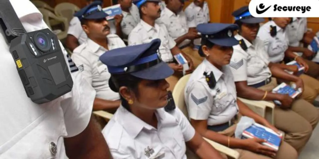 Secureye Body Worn camera in police
