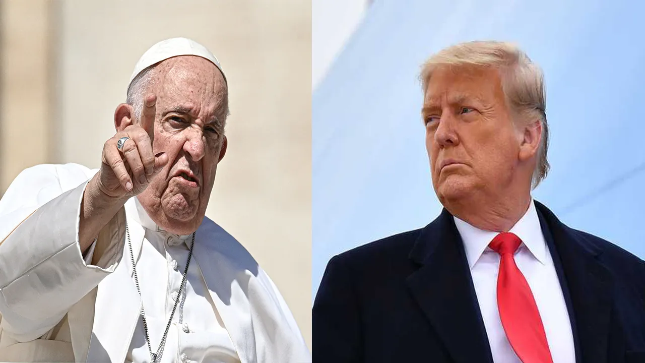 POP FRANSIS DONALD TRUMP