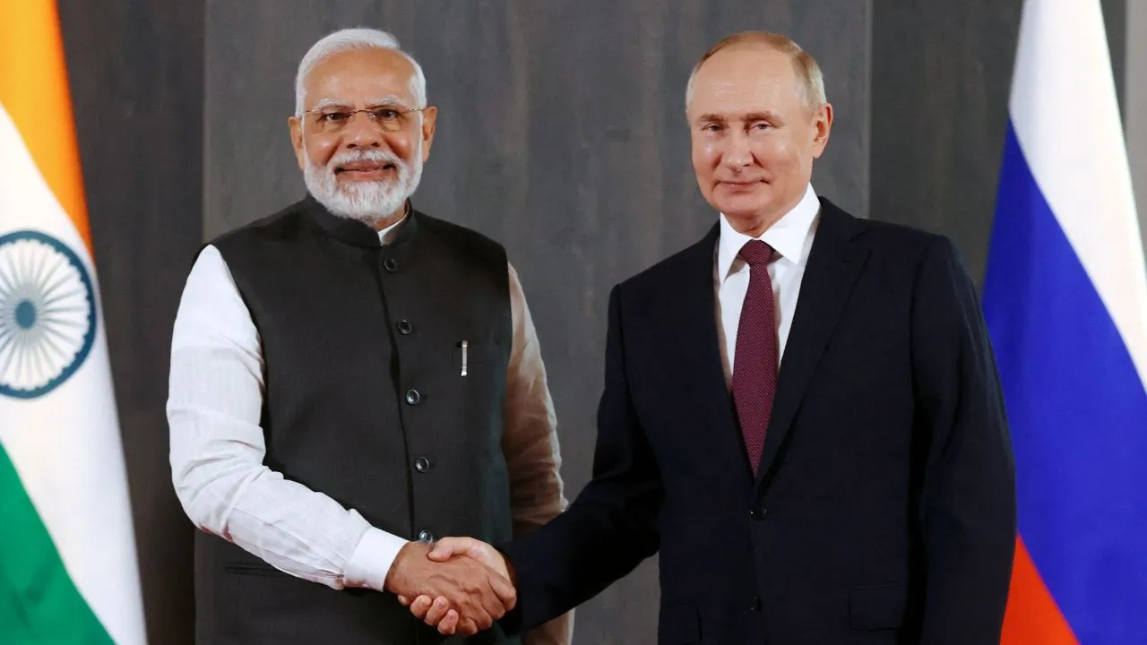 putin and modi, russia and india