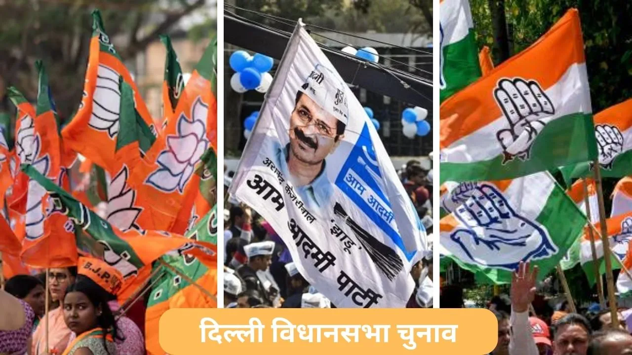 delhi election, flag