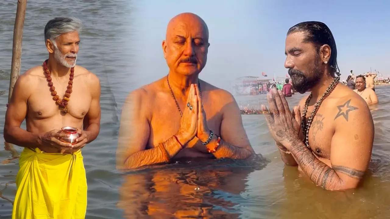 ANUPAM kHAIR MILIND REMO SNAN