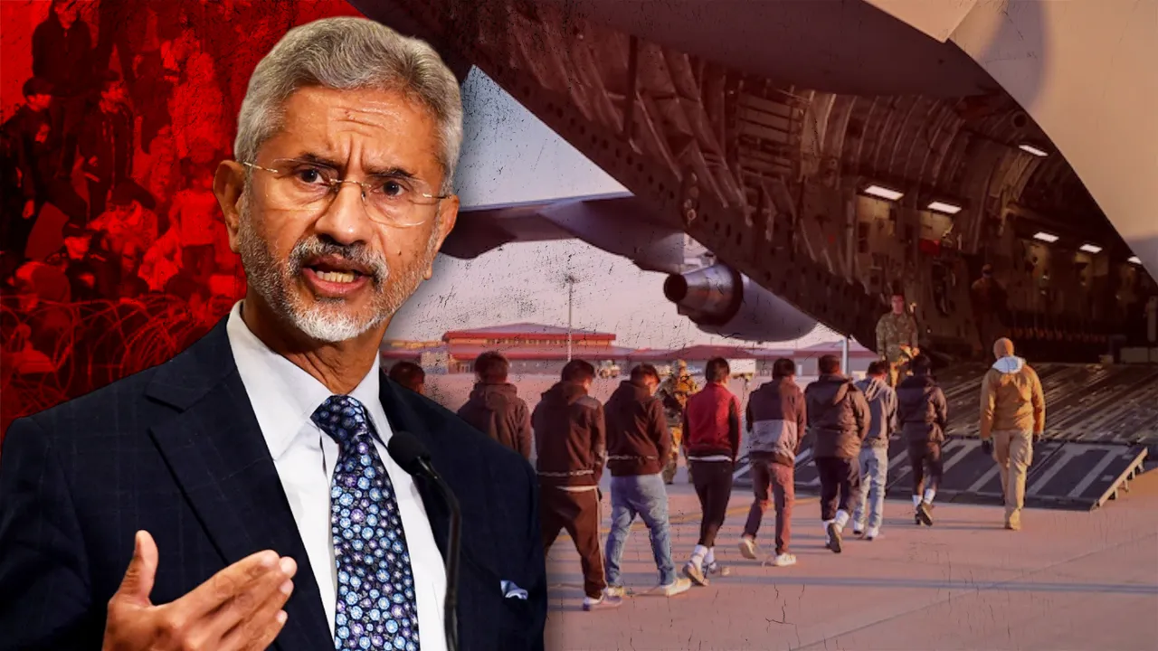 S JAISHANKAR ON AMERICA DEPORT ILLEGEL INDIAN