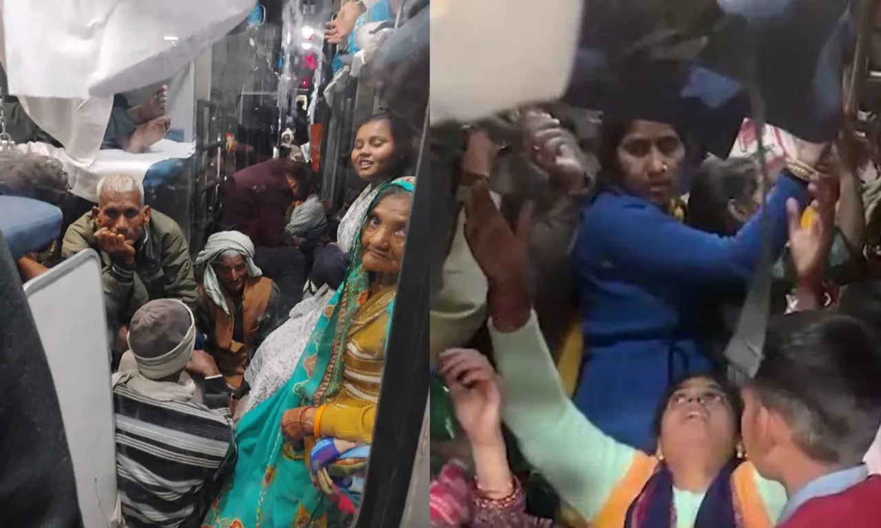 चारबाग स्टेशन पर उमड़ी भीड़