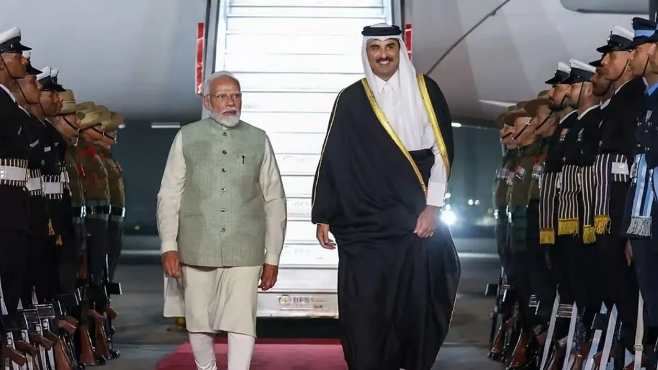 कतर के अमीर भारत दौरे पर