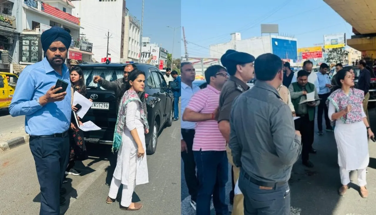 मंडलायुक्त ने किया मुख्य मार्गों का दौरा
