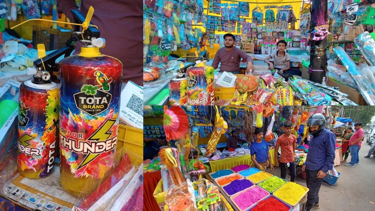 Lucknow markets full enthusiasm during Holi