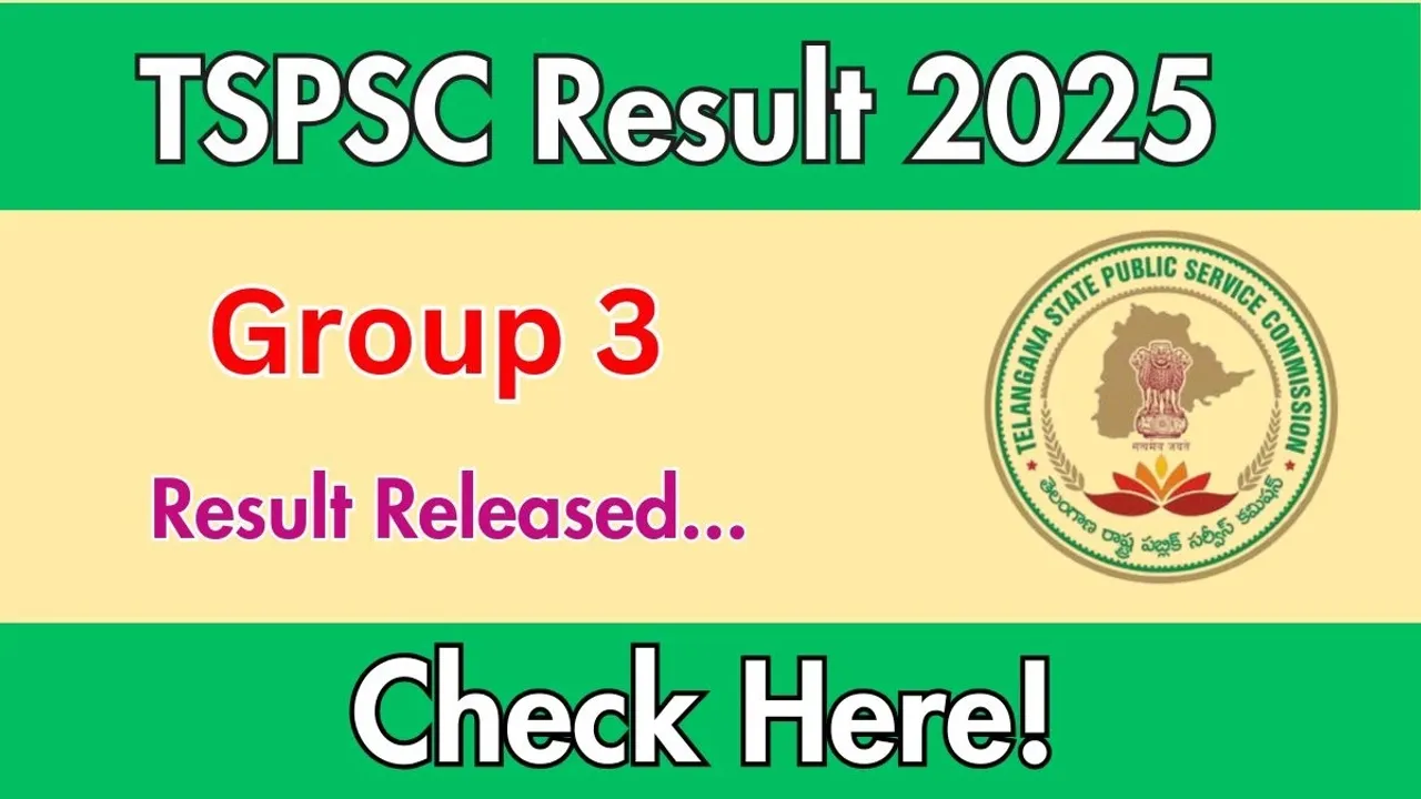 TPSC GROUP 3 RESULT 2025
