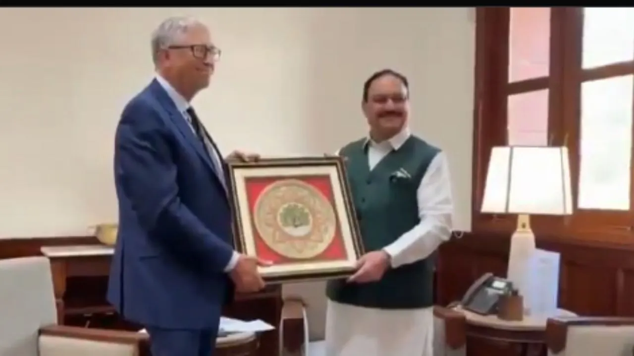 Bill Gates meets JP Nadda