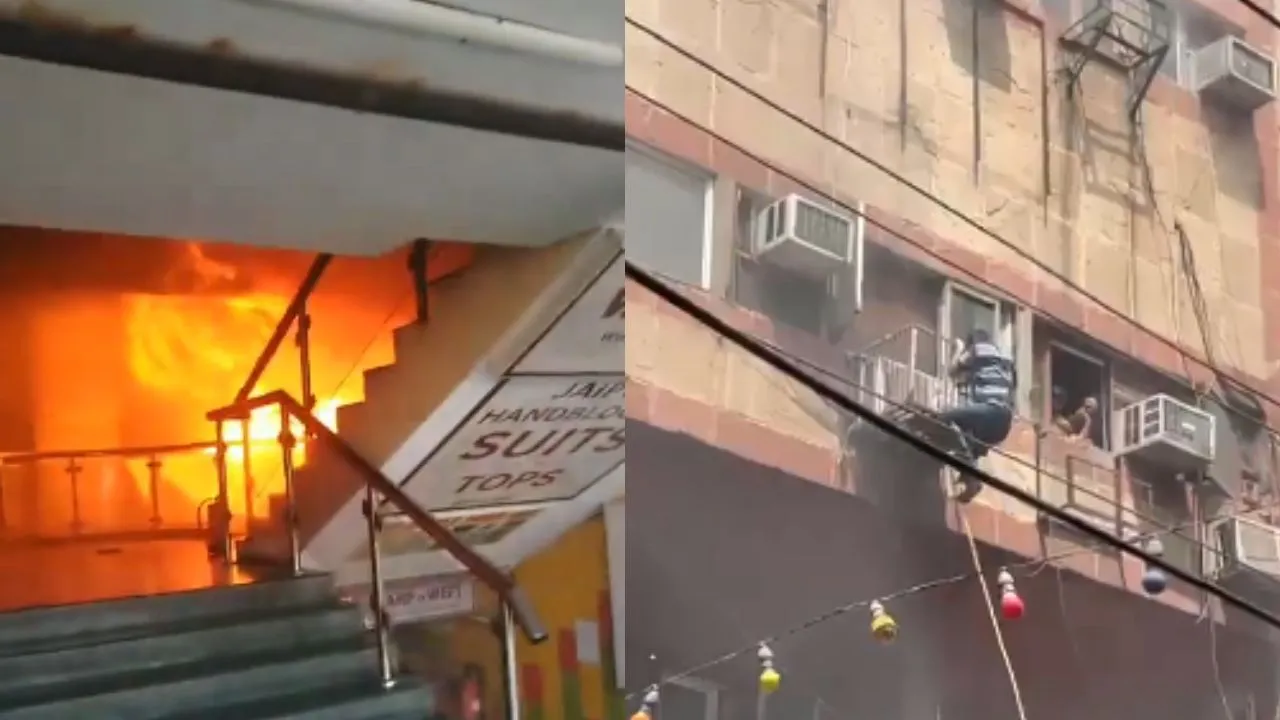 fire in noida