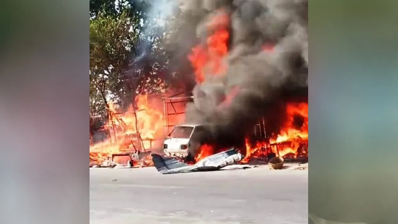 Fire broke out