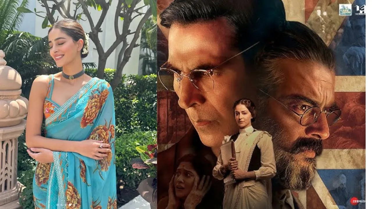 अनन्या पांडेय ने शेयर की खूबसूरत तस्वीर, बोलीं-  in Delhi for the KesariChapter2 trailer drop