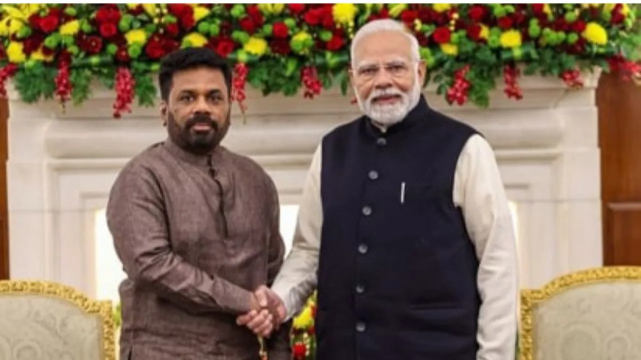 प्रधानमंत्री मोदी राष्ट्रपति दिसानायके के साथ श्रीलंका में