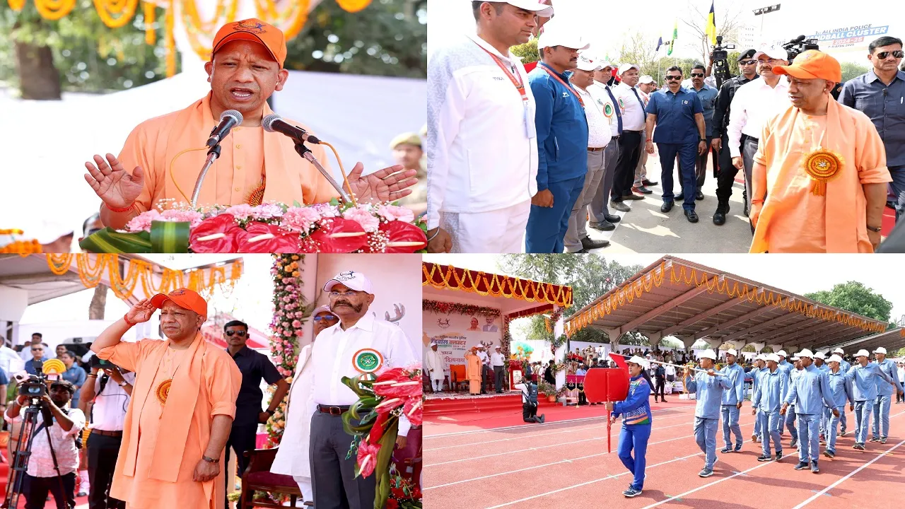 CM Yogi inaugurate All India Police Handball Cluster