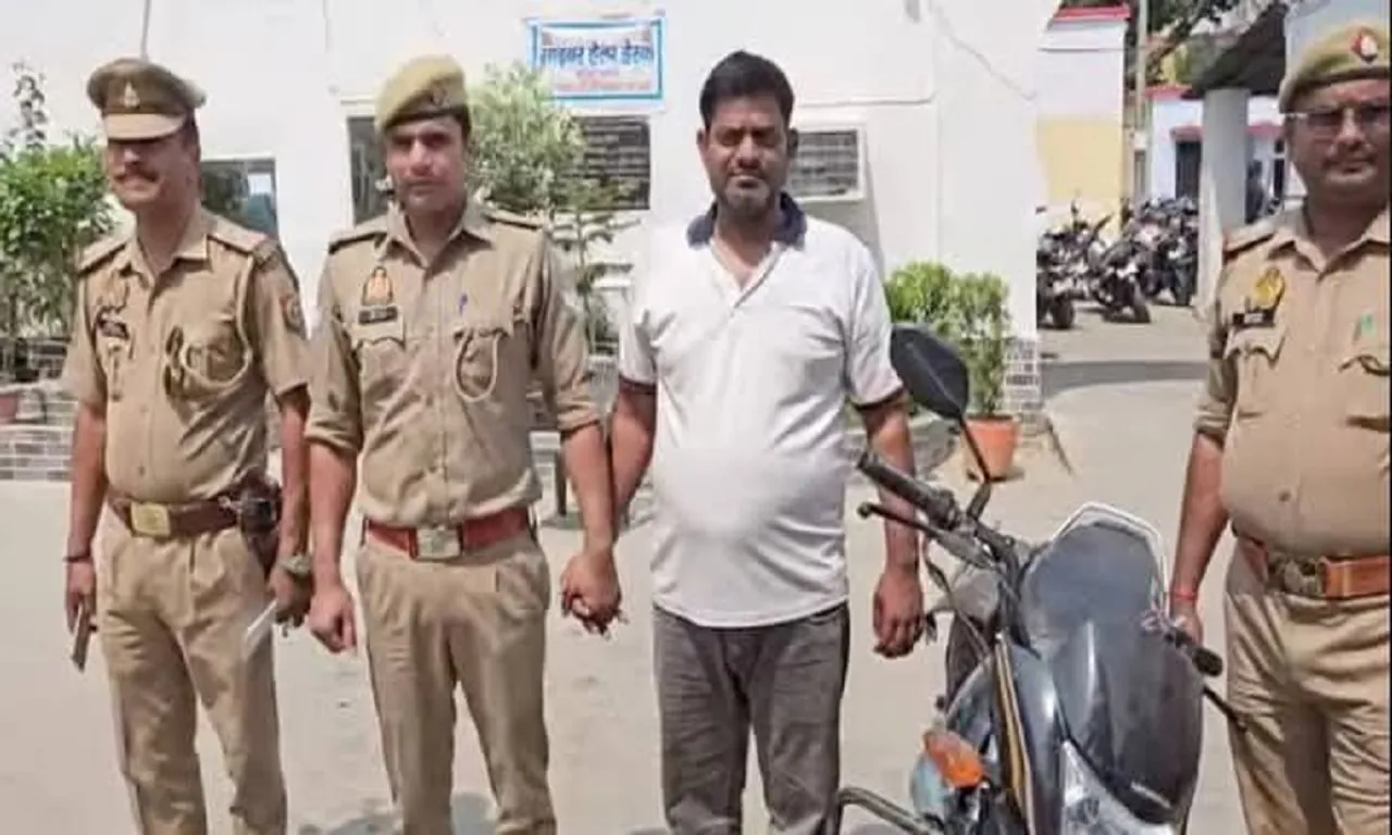 पुलिस गिरफ्त्त मे आरोपी