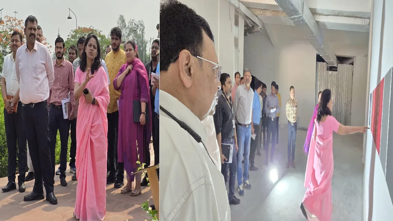 Divisional Commissioner took stock heritage zone works