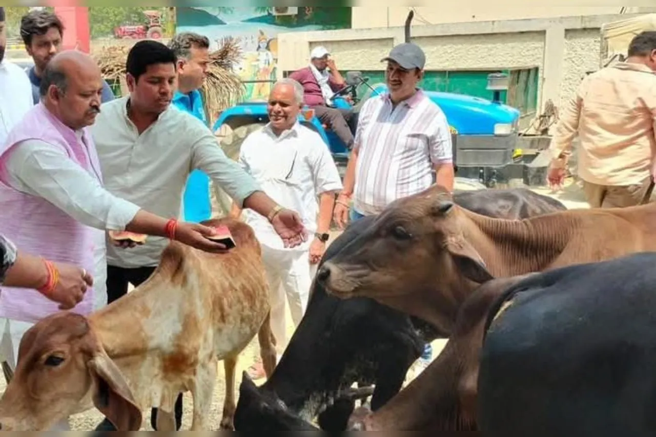 गौसेवा के प्रति समर्पण का अनूठा उदाहरण: गाजियाबाद में स्व. दमयंती गोयल स्मृति नंदी पार्क में हुआ विशेष आयोजन