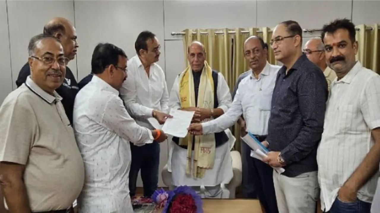 vyapari met rajnath singh