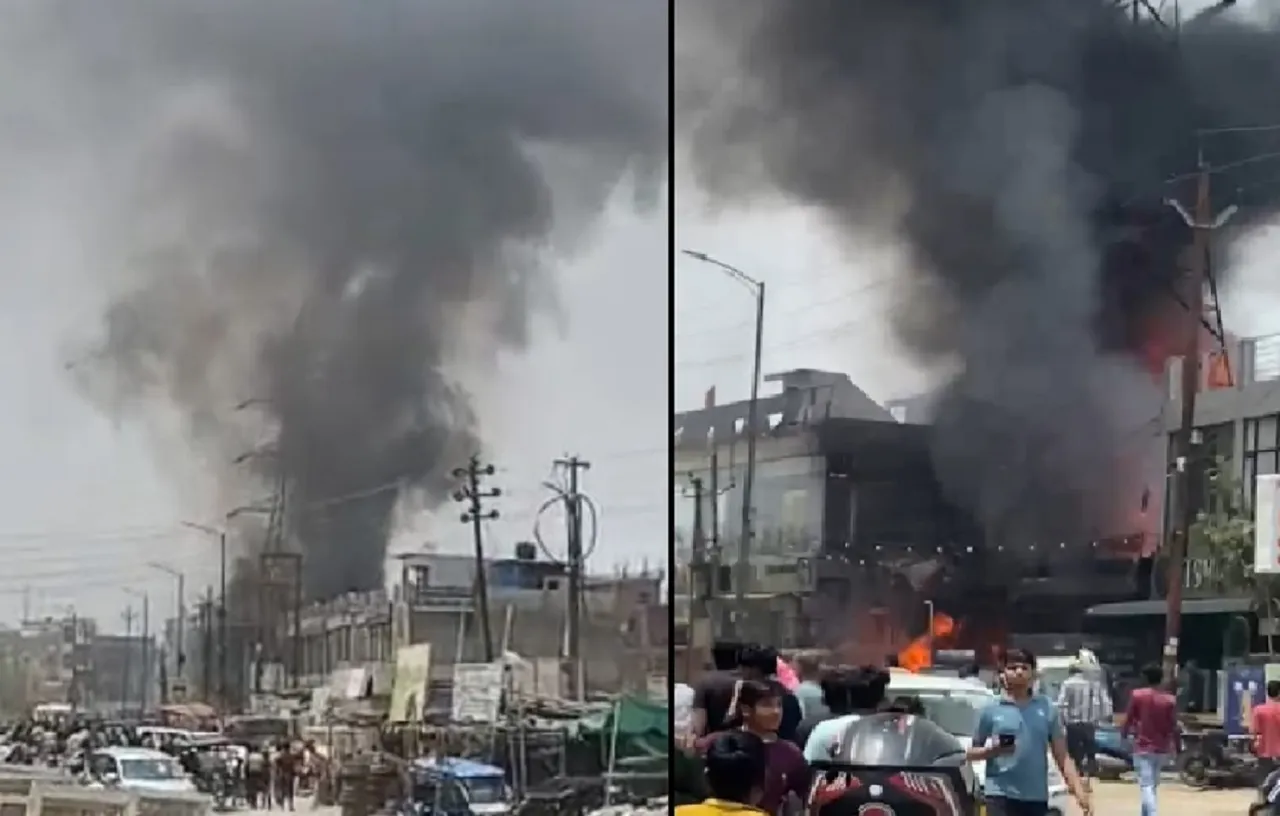 fire in noida 20April