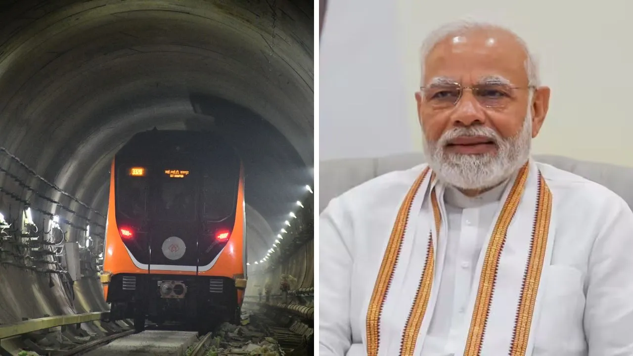 कानपुर में प्रधानमंत्री नरेन्द्र मोदी का दौरा।