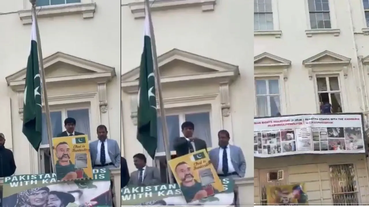 बेशर्म पाक अफसर की नापाक हरकत... London मे किया सर तन से जुदा करने का इशारा