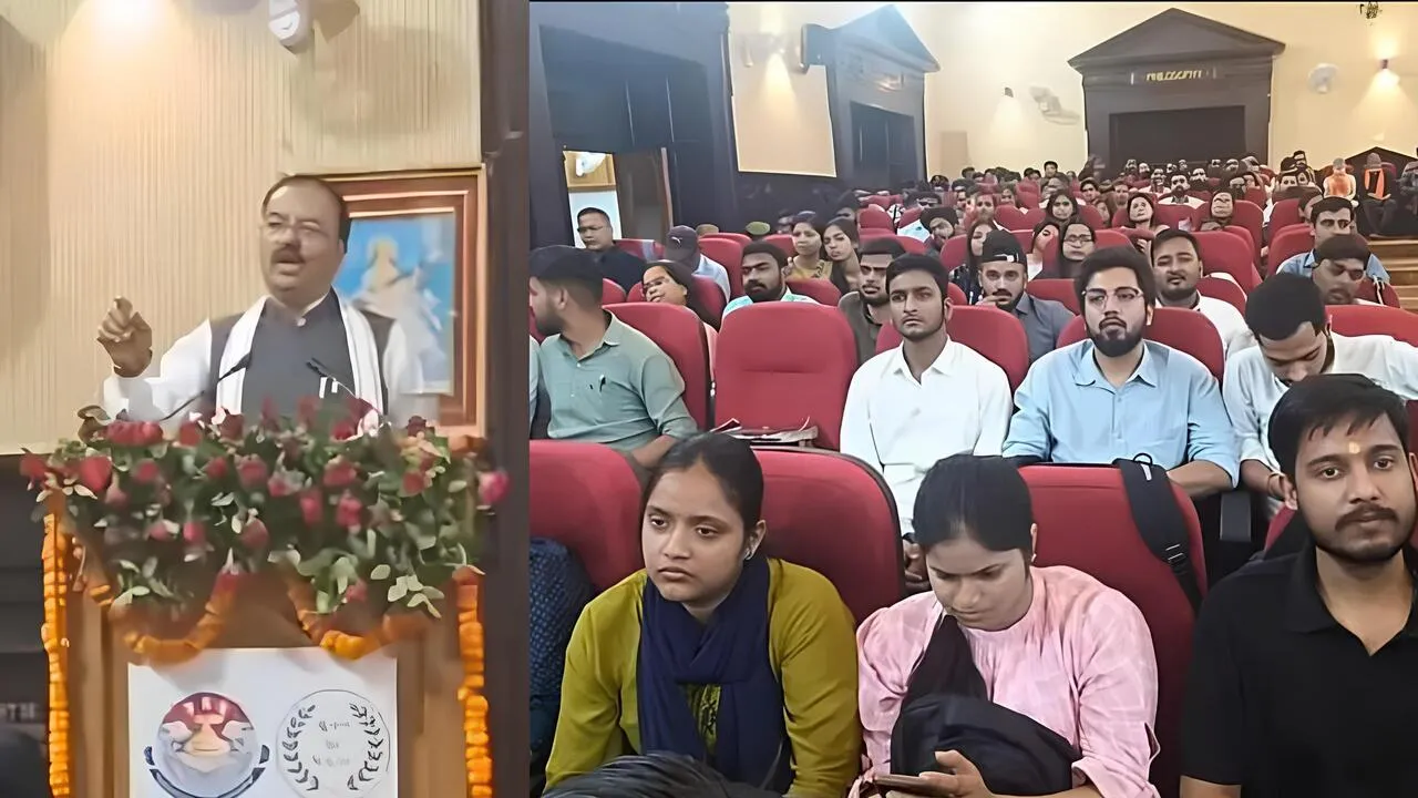 Seminar on One Country, One Election at Lucknow University...