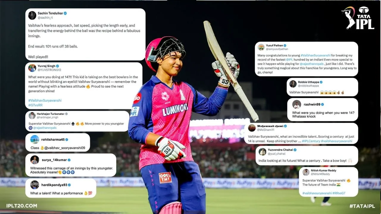 sachin on vaibhav suryavanshi 