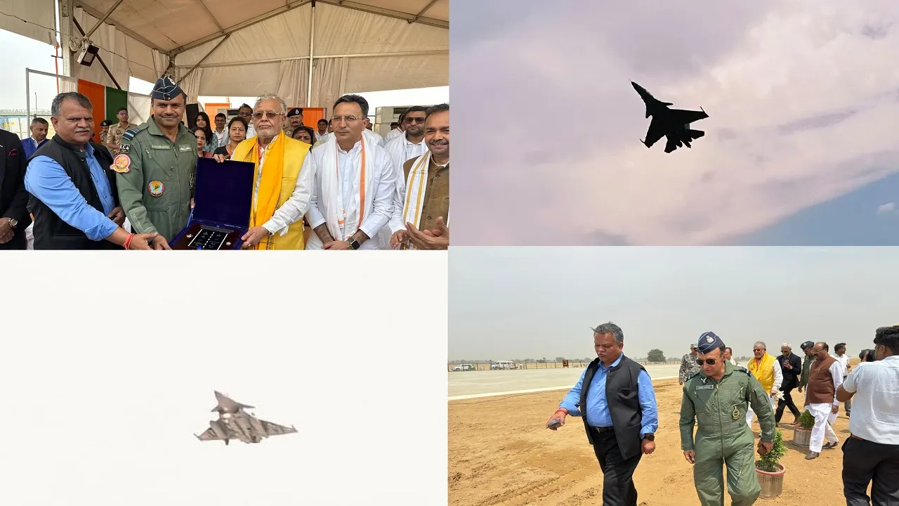 Indian Air Force showed power Ganga Expressway